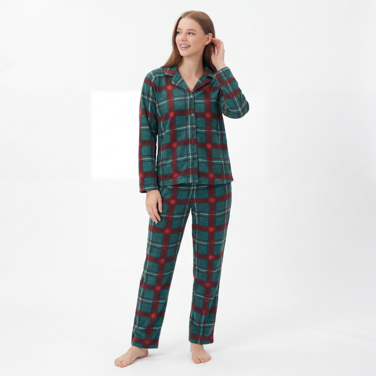 Classic Plaid Pajama Set - Image 2