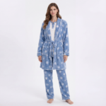 Women's Winter Fleece Robe Set