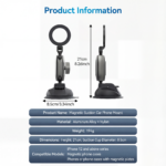 Magnetic P3-SUS-02 Suction Car Phone Mount - Image 3