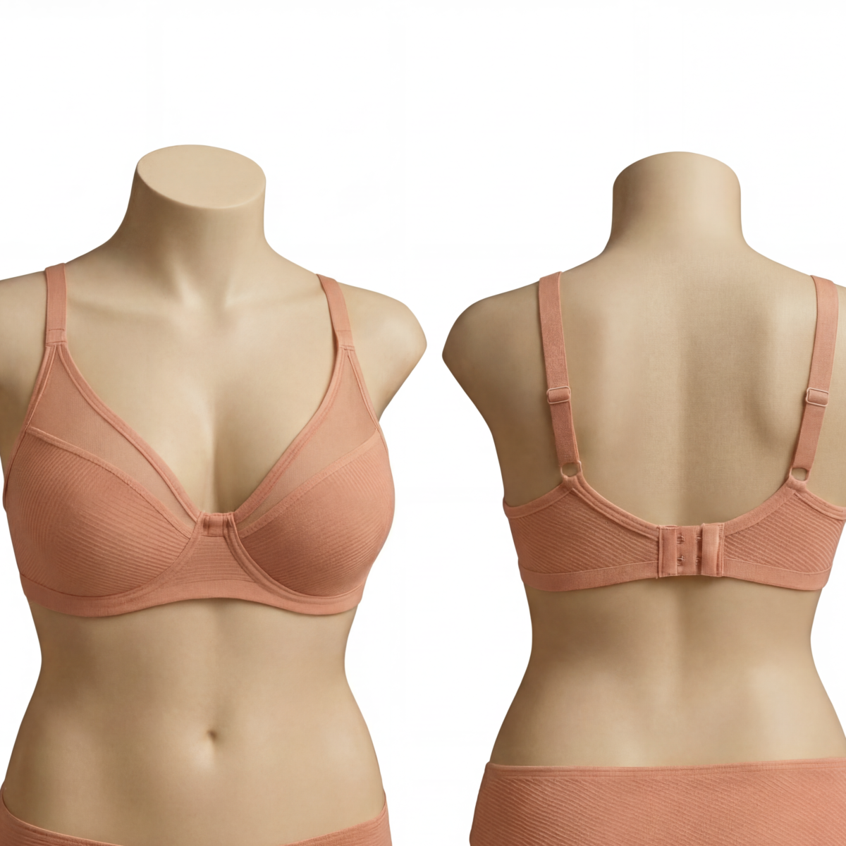 Sheer Mesh Support Bra - Image 2