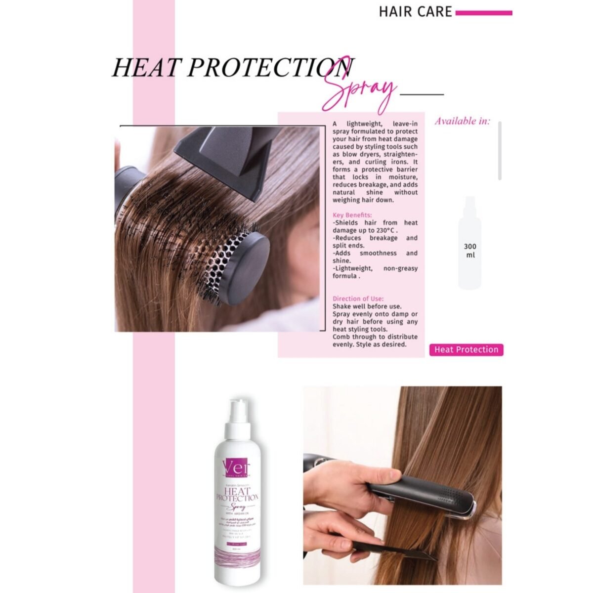 Ver Keratin Heat Protection Spray - Image 2