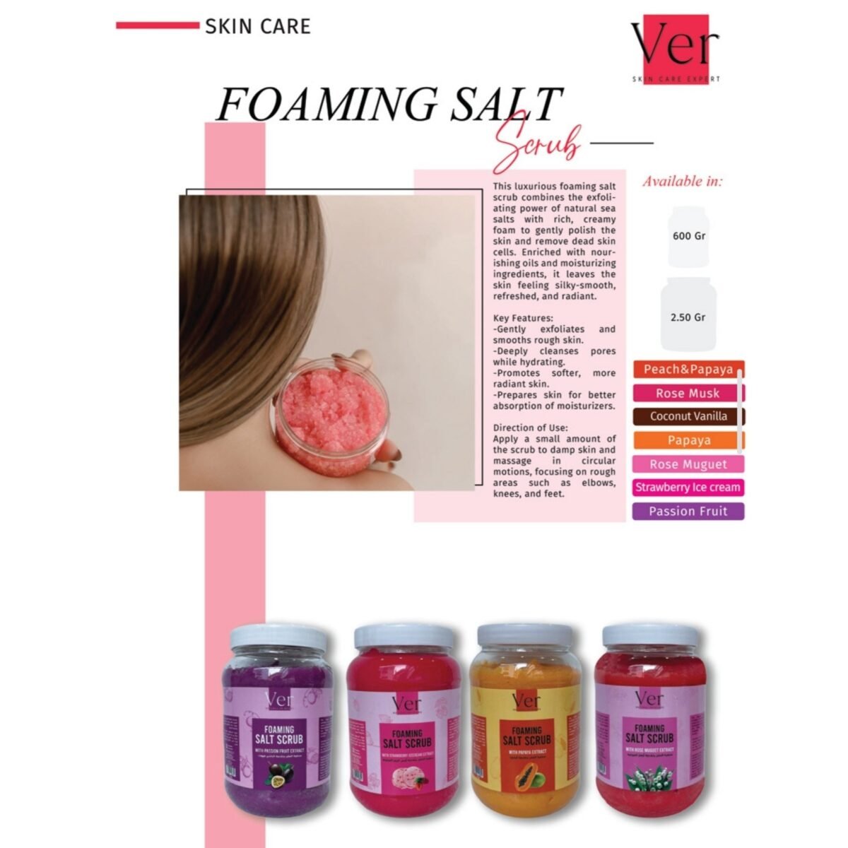 Ver Foaming Salt Scrub - Image 2