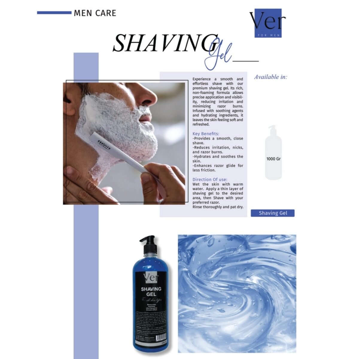 Ver Men Shaving Gel - Image 2