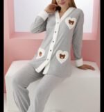 Women's Teddy Heart Pajama Set - Image 2