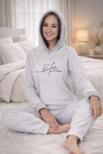 Women's Hooded Lounge Pajama Set - Image 4