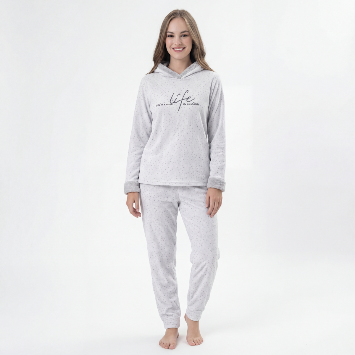 Women's Hooded Lounge Pajama Set - Image 3