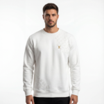 Embossed Monogram Detail Sweatshirt (Black/White) - Image 3