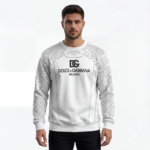 Milano Frame Logo Sweatshirt (Black/White) - Image 3