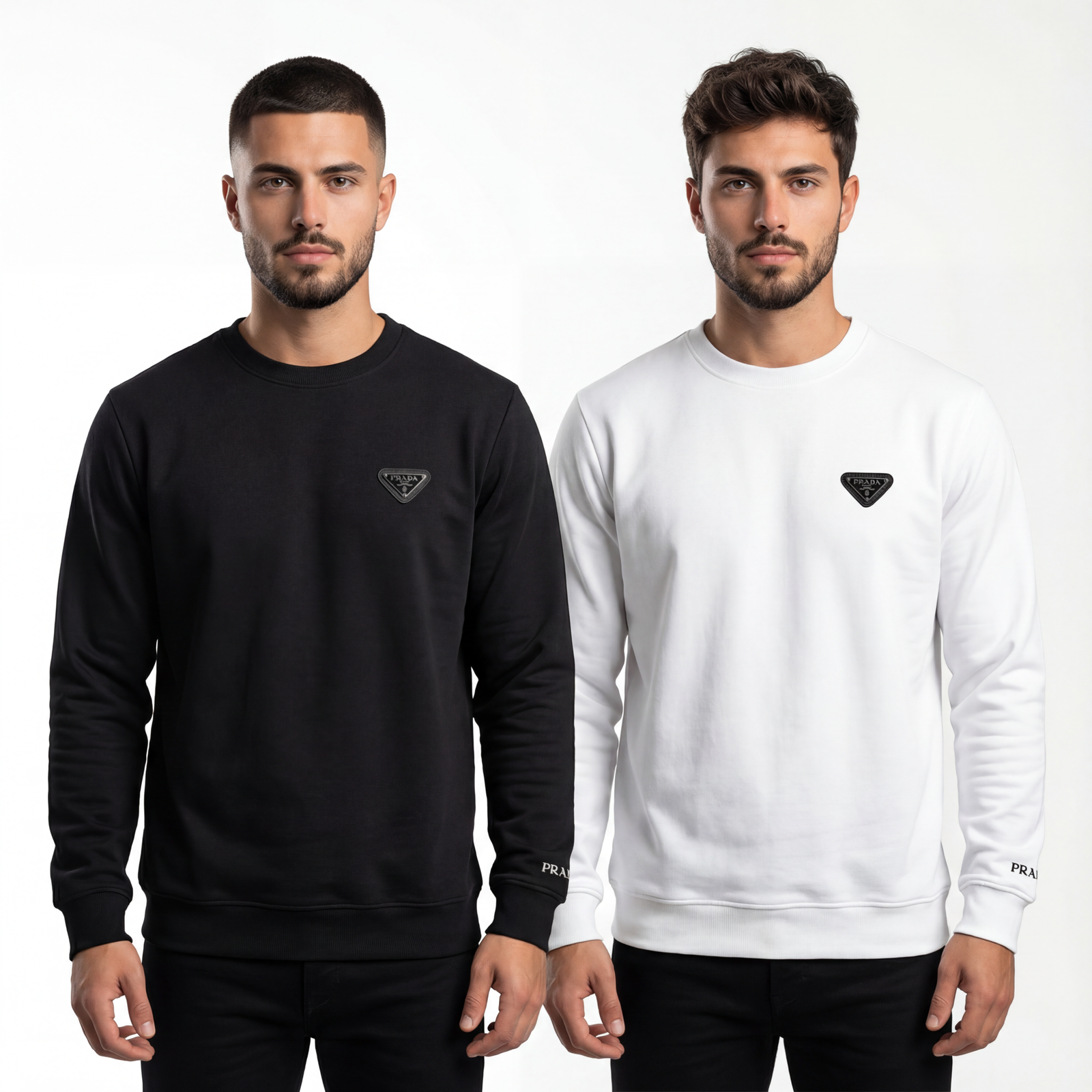 hf_20260119_072214_a42f83f1-02cd-4e1f-b58c-bc951291c22d Minimal Logo Crewneck Sweatshirt - Image 1