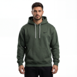Classic Plain Hoodie – Dark Edition - Image 2