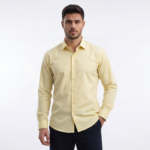 Soft Yellow Casual Shirt