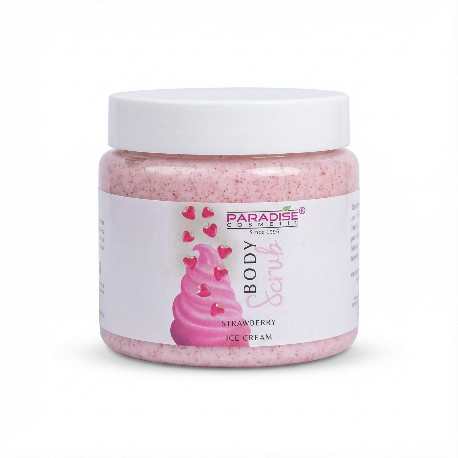 hf_20260121_072844_190c2f05-c68f-4ee1-b017-291be83a0bb0 Paradise Strawberry Ice Cream Body Scrub - Image 1