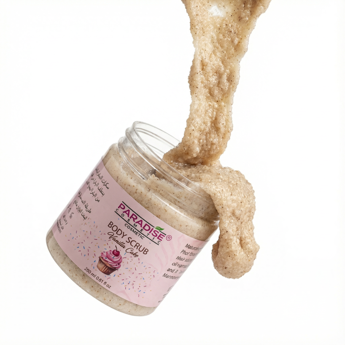 Paradise Vanilla Cake Body Scrub (200 ml) - Image 3