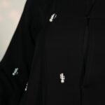Soft Pearl Accent Abaya - Image 3