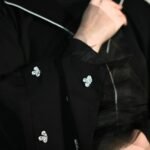 Sheer Black Sleeve Statement Abaya - Image 5