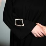 Classic Embellished Black Abaya - Image 2