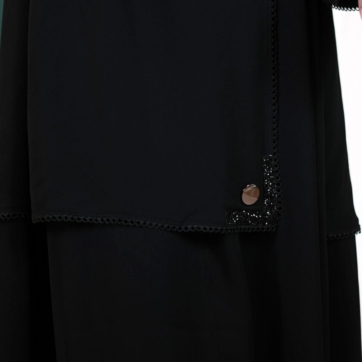 Minimalist Black Abaya Set - Image 2