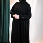 Sleeve Black Stripe Detail Abaya