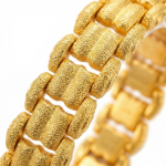 Textured Gold Chain Bracelet - Image 3