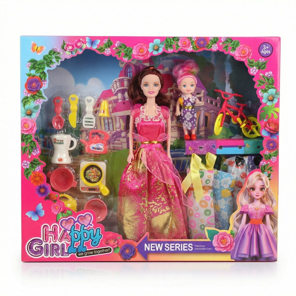 Happy Girl Doll Play Set - Image 3