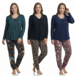 Large Size Black Lace Trim Sleep Cotton Set - Image 2