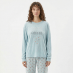 Light Blue Cozy Pajama Cotton Set