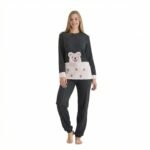 Dark Grey Teddy Fleece Lounge Set