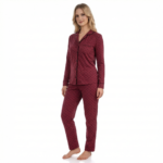 Burgundy Polka Dot Pajamas - Image 2