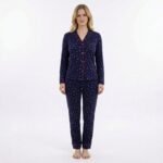 Navy Heart Pajama Set