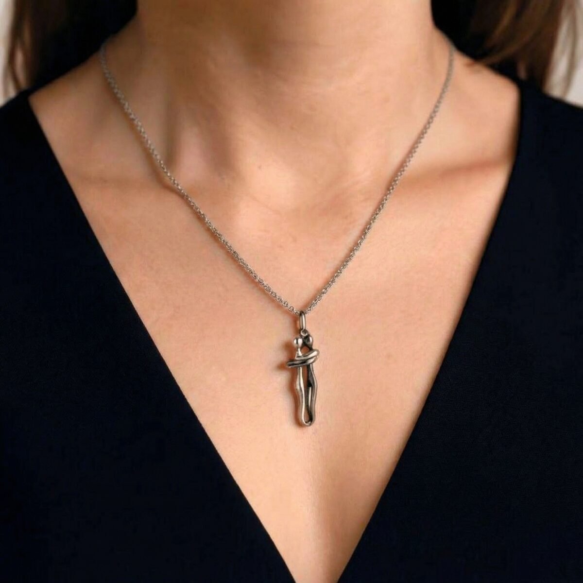 Abstract Embrace Pendant - Image 2