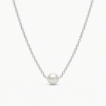 Silver Pearl Necklace