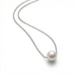 Silver Pearl Necklace - Image 3