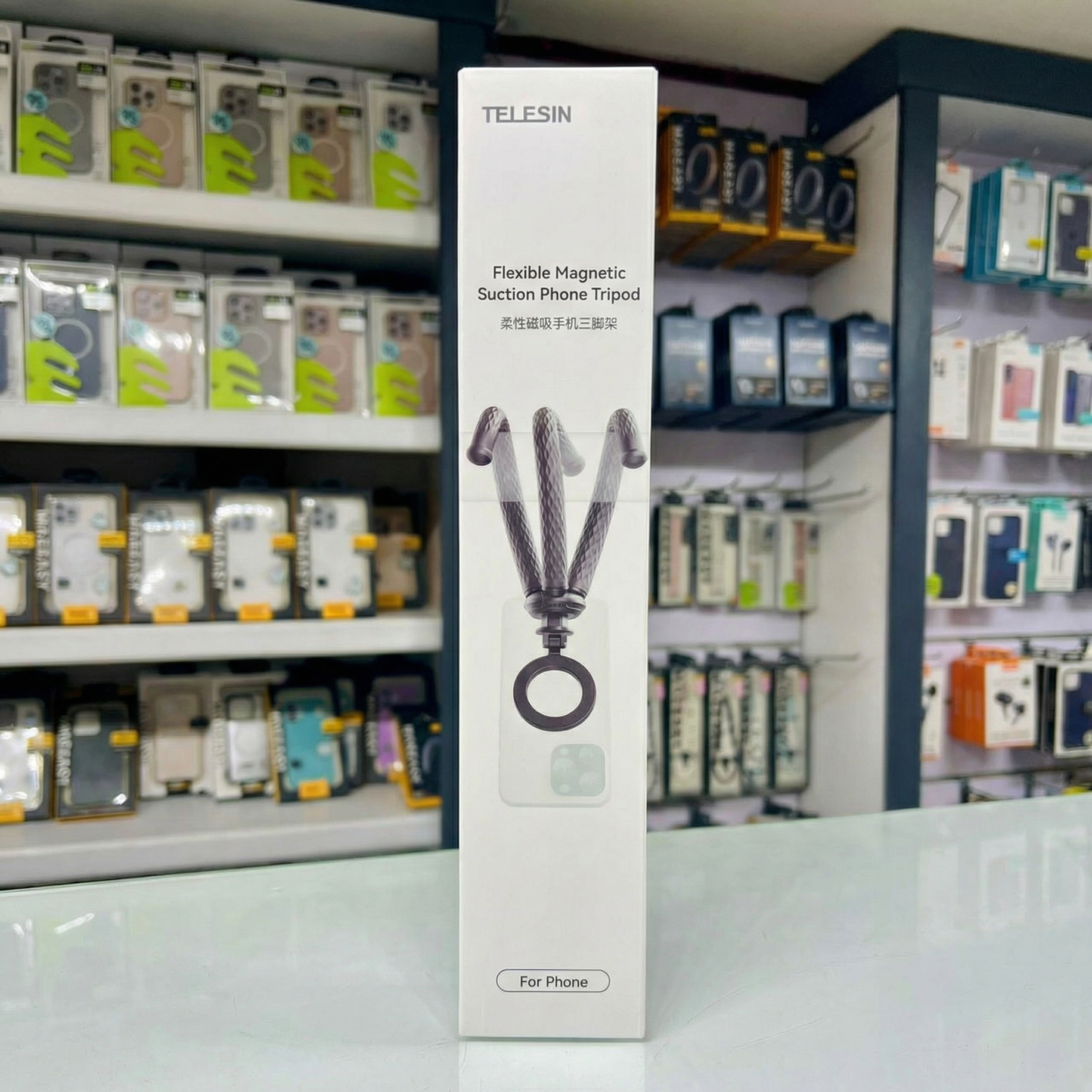 Telesin Flexible Magnetic Suction Phone Tripod - Image 4