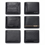 Textured Black Wallet