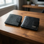 Classic Black Leather Wallet - Image 2