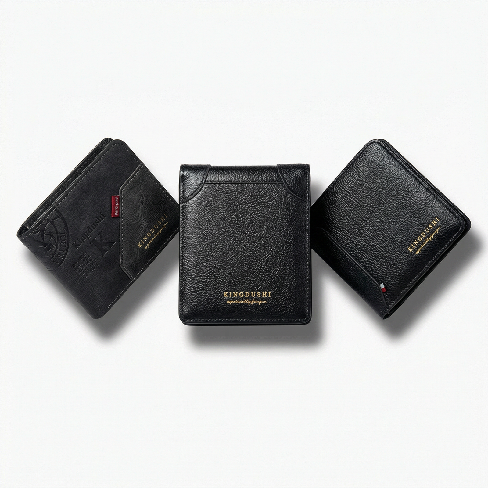 hf_20260206_130658_112c7b1c-626b-454f-b7e6-fccdcfcbba1d Pebbled Black Compact Wallet - Image 1