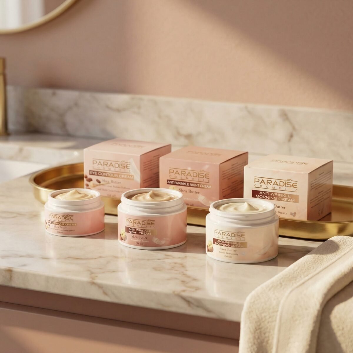 Shea Butter Anti-Wrinkle Skincare Trio Cream – Intensive Care - Image 3