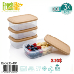 FreshLife Food Container Set (0.3L, 3-Piece) - Image 2