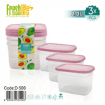 FreshLife Food Container Set (2.3L, 3-Piece) - Image 2
