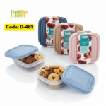FreshLife Food Container Set (0.3L, 3-Piece)