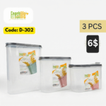 FreshLife Elegant Storage Container Set (3-Piece) - Image 2