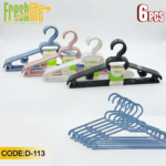 FreshLife Plastic Hangers Set (6-Piece)