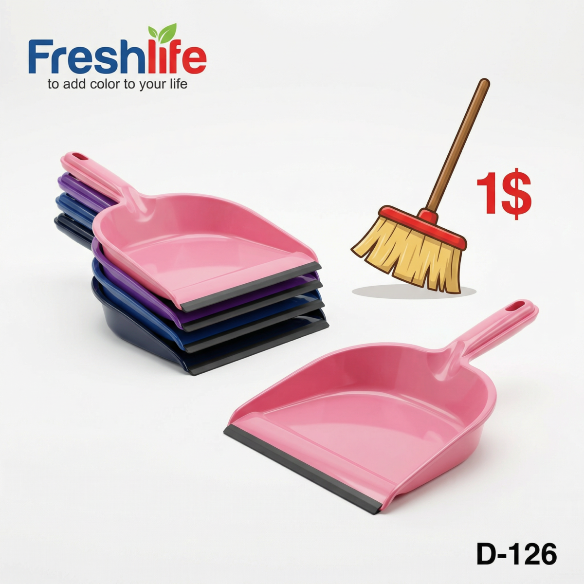 FreshLife Dustpan & Cleaning Set - Image 2
