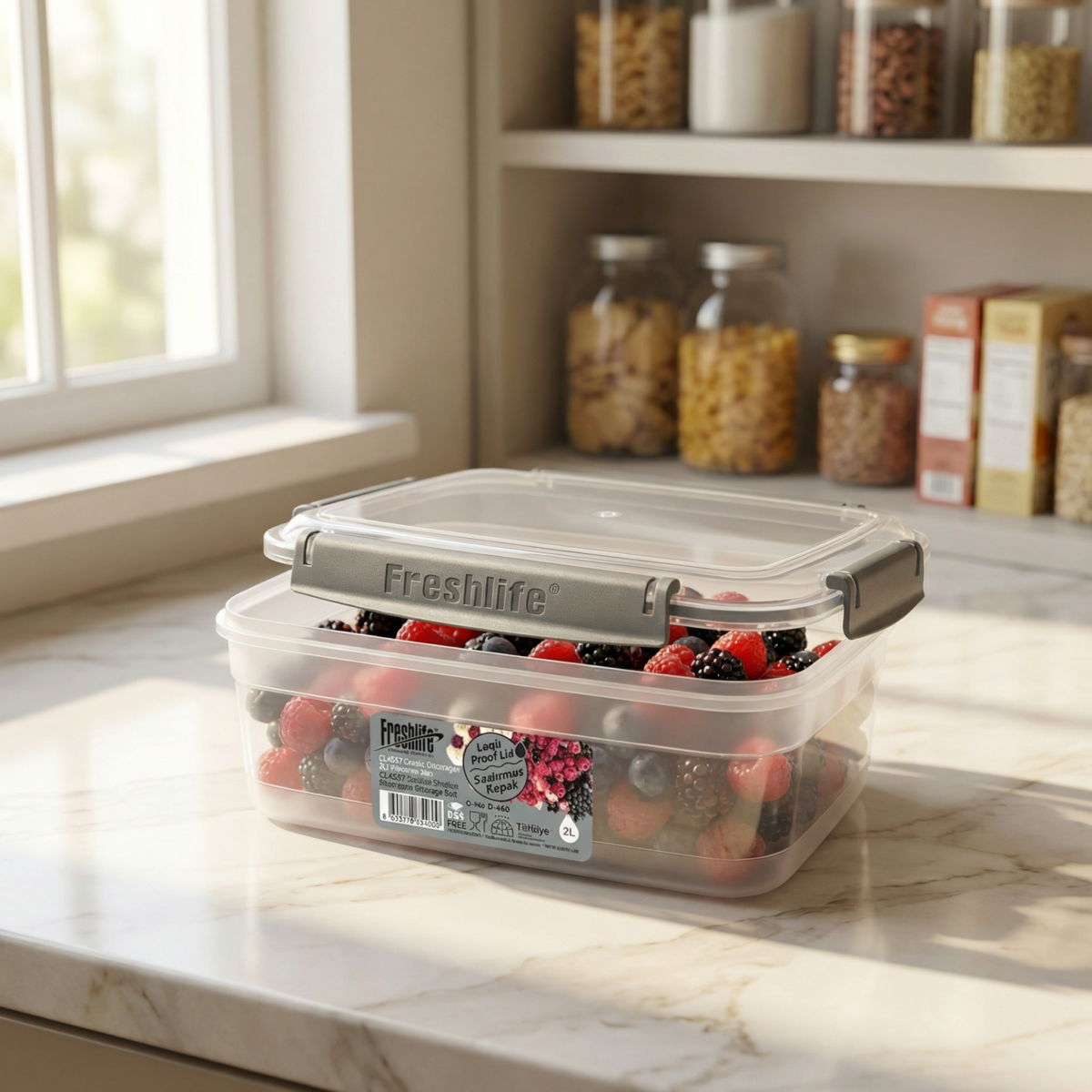FreshLife Rectangular Storage Box 2L - Image 3