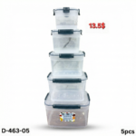 FreshLife 5-Piece Storage Container Set