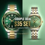 Curren Emerald Gold Couple Edition