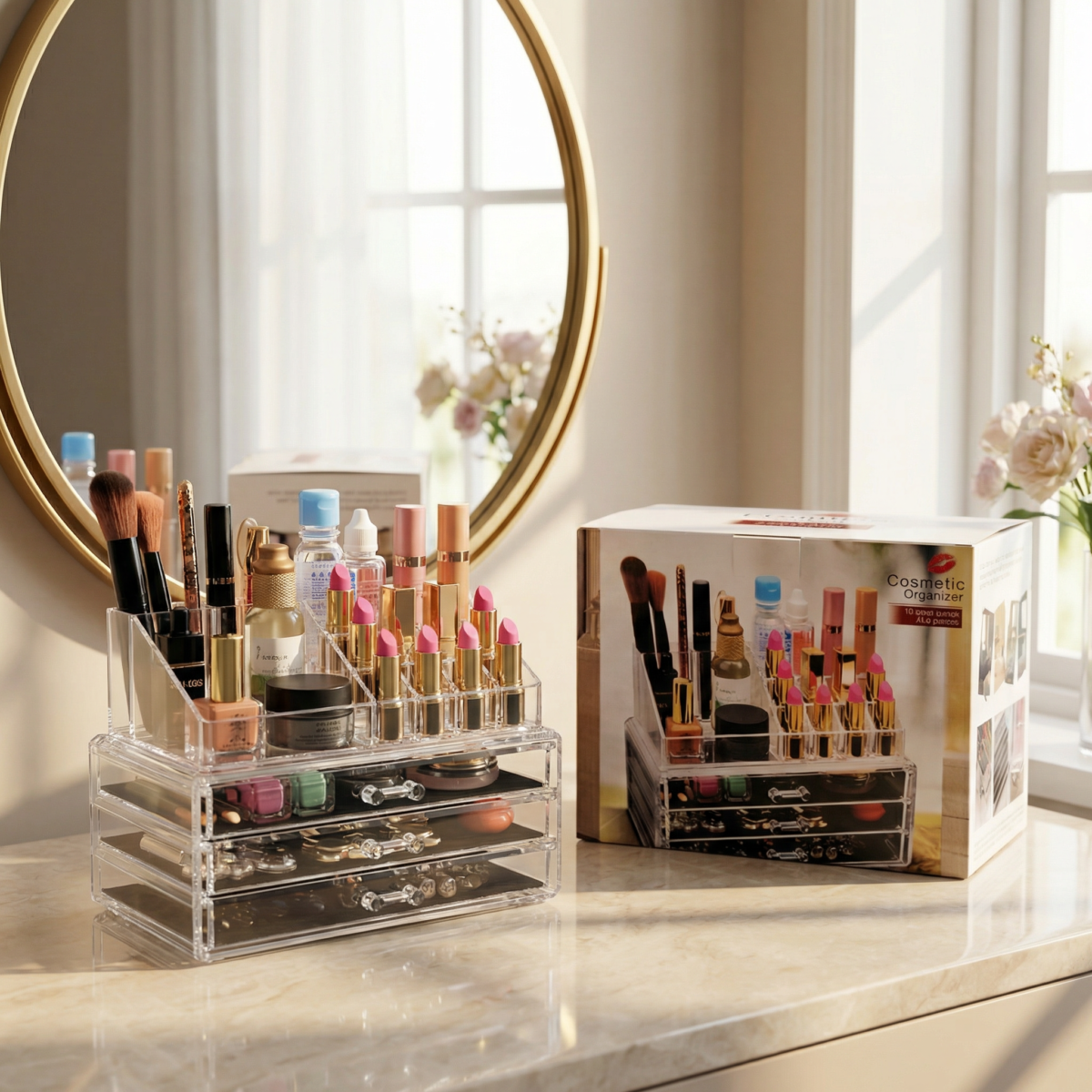 Acrylic Makeup Storage Box - Image 2