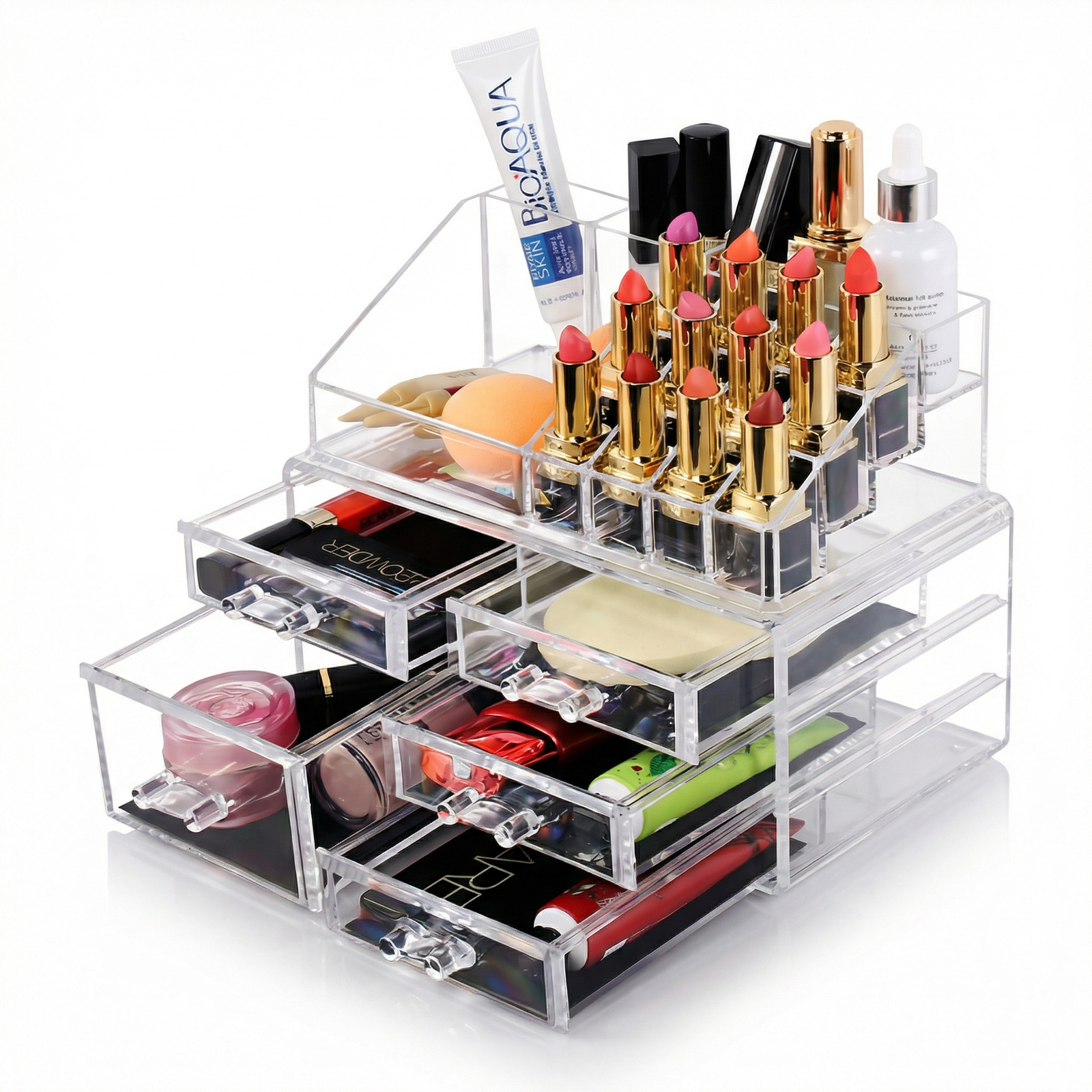 hf_20260227_133946_8893ec55-6a9a-4aa7-97c2-d62f0d6f3298 Compact Acrylic Lipstick & Makeup Organizer - Image 1