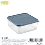 FreshLife Rubby Square Storage Box 2.5L - Image 4