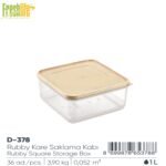FreshLife Rubby Square Storage Box 1L - Image 5